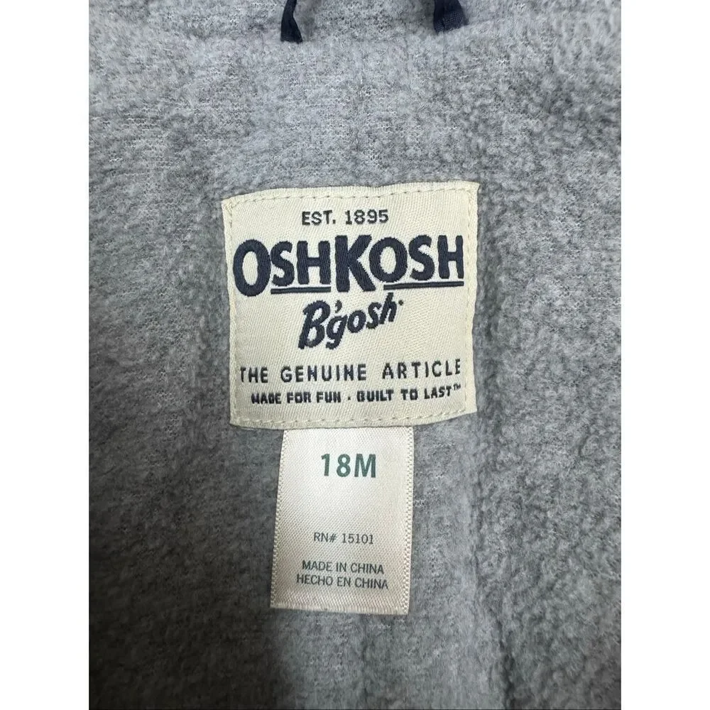 OshKosh B’Gosh Navy Puffer Coat Size 18 Months